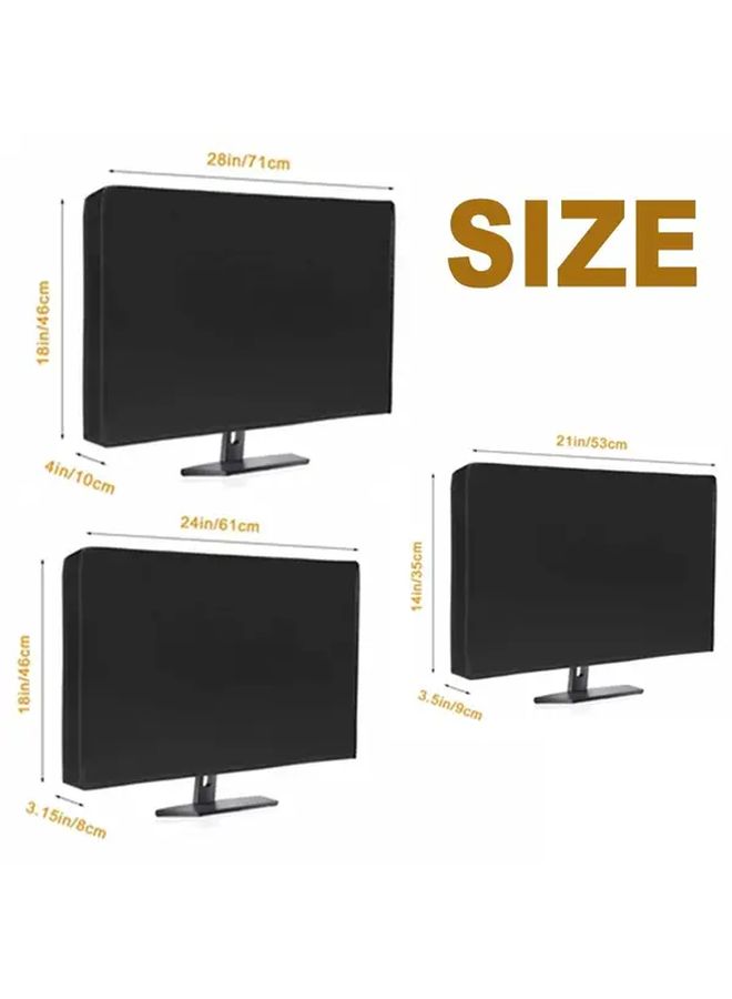 1pc Black Oxford Cloth Computer Monitor Dust Cover 20 87 X 13 78 X 3 54 Inch Thickened Anti Wear Durable For Desktop Laptops And Monitors Protects Against Dust Scratches Spills Laptop Protection - Image 3