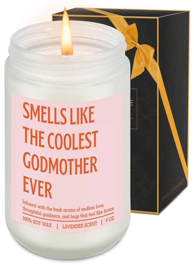 LEADO Candle, Godmother Gifts - God Mother Proposal, Mothers Day, Birthday Gifts for Godmother - Funny God Mom Appreciation Present from Godchild - Will You Be My Godmom, Baptism, Christening Ideas - Image 1