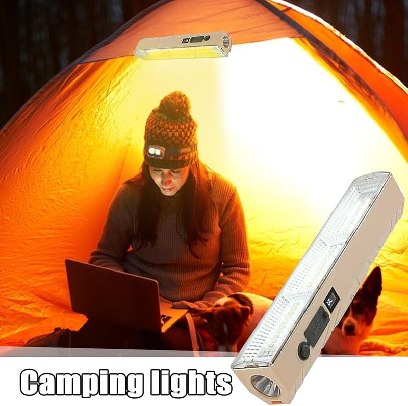 شريط إل إي دي مغناطيسي قابل لإعادة الشحن عبر منفذ USB، مصباح عملي مقاوم للماء للتركيب تحت الخزائن، مناسب للكراج والمطبخ والتخييم - Image 3