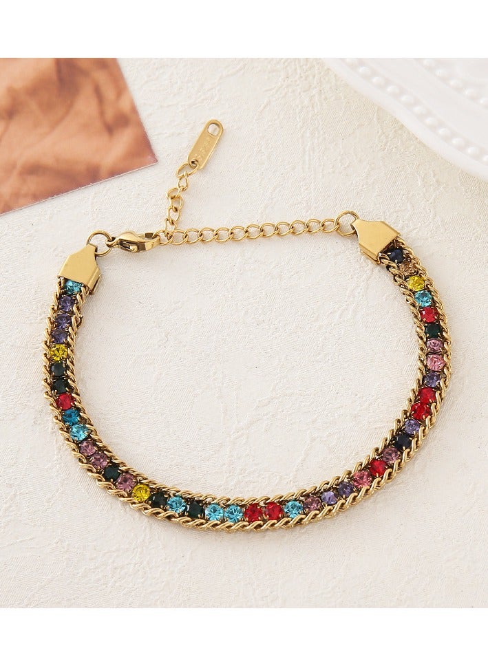 Mark Fairwhale Fashionable High-end Light Luxury Four Petal Flower Bracelet 
