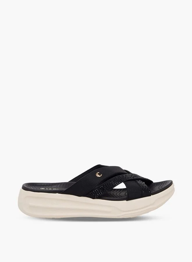 لو كونفورت Women Embellished Platform Sandals