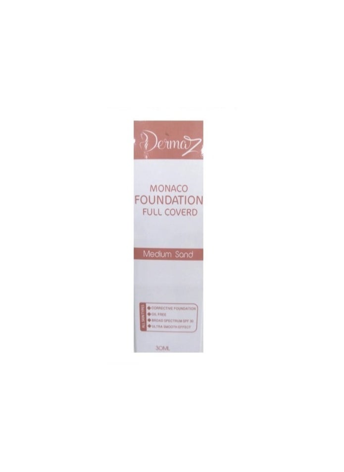 Dermaz DERMAZ FOUNDATION MEDIUM SAND 30ML. 