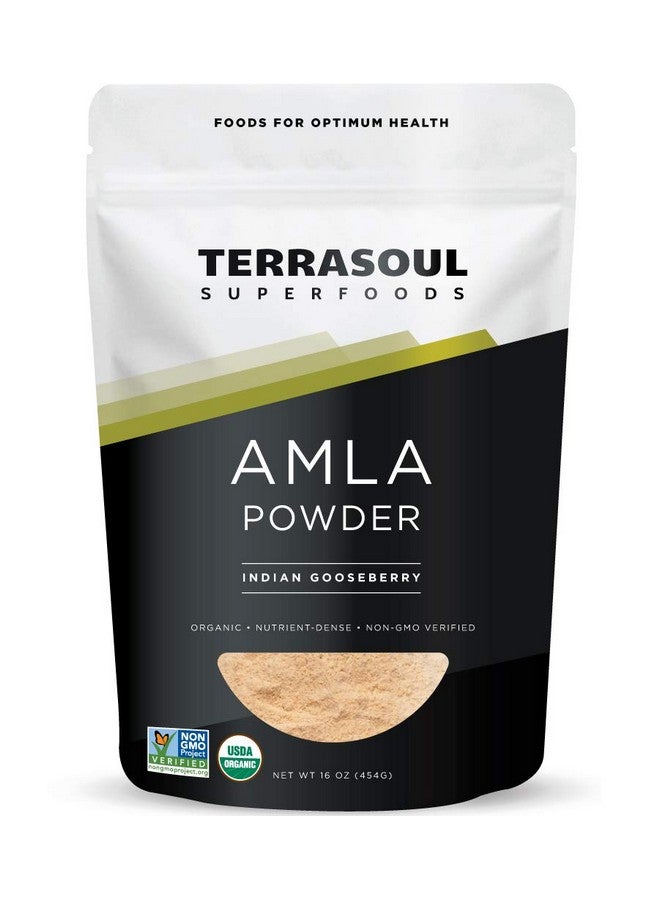 Organic Amla Berry Powder (Amalaki) 16 Oz Rich In Antioxidant Vitamin C ; Supports Immunity