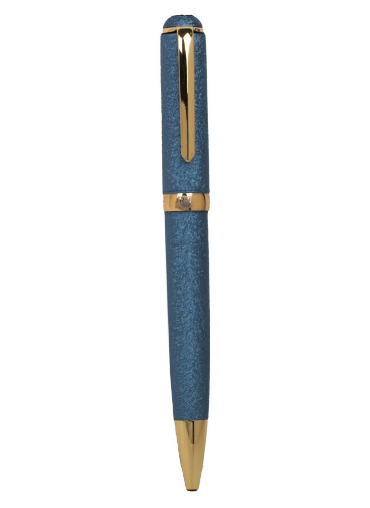 RS Men's RS pen in light blue and gold metal with blue ballpoint  - Image 2
