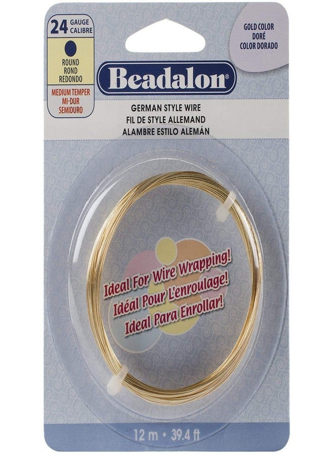 بيدالون سلك ذهبي دائري على الطراز الألماني - عيار 24، 37.4 قدم