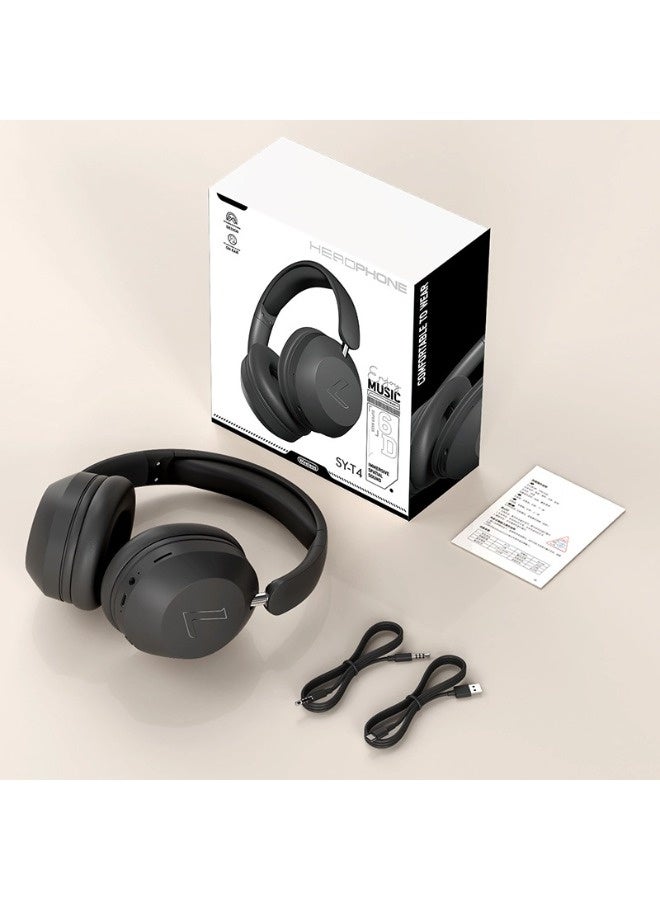 ShebSheb Bluetooth Headphones Over Ear, Long-lasting Battery Life Wireless Headphones with Microphone, Foldable Lightweight Headset, High-Definition Sound, HiFi Stereo Sound, Low Latency for Outdoor, Office, Cellphone, PC, etc. - Image 5