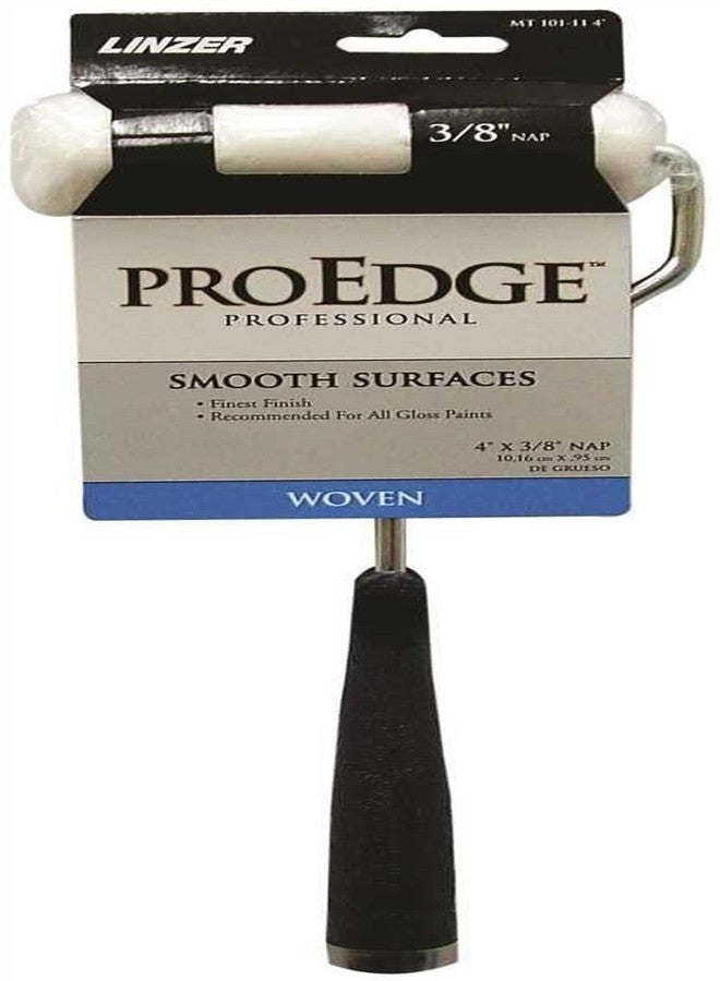 LINZER MT101 0400 Pro Edge Shed-Free Mini Roller with Frame, 3/8 in Nap, 11 in L, 4 in, Polyester Cover