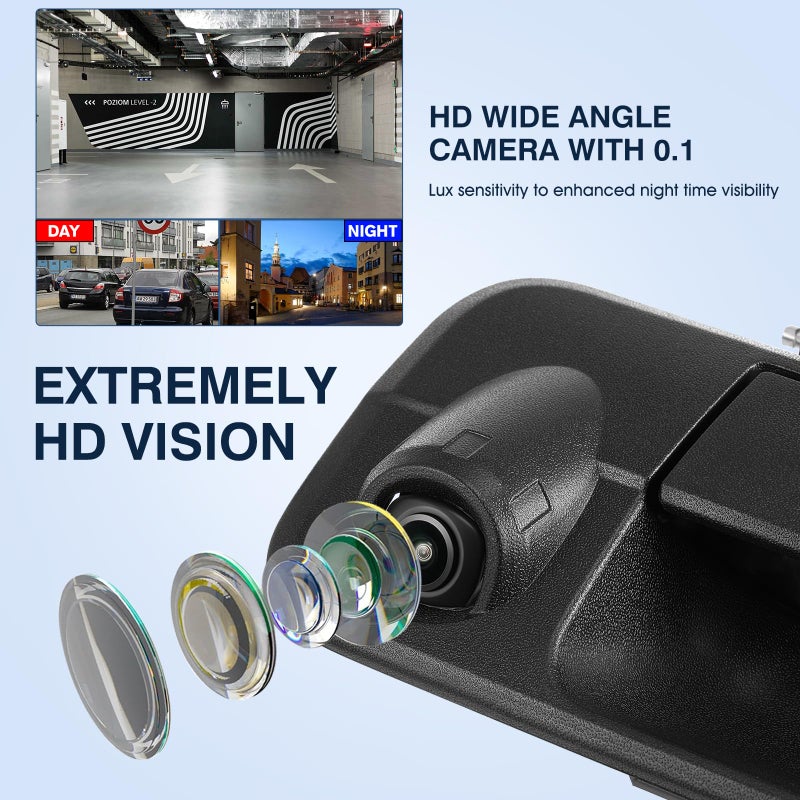 ACAUTO Tailgate Handle Backup Camera Fit for Toyota Tundra 2007-2013 Classic Tailgate Reversing Rear View Park Assist Camera RCA Plug Replaces 69090-0C051 86790-34011 86790-34030 - Image 4