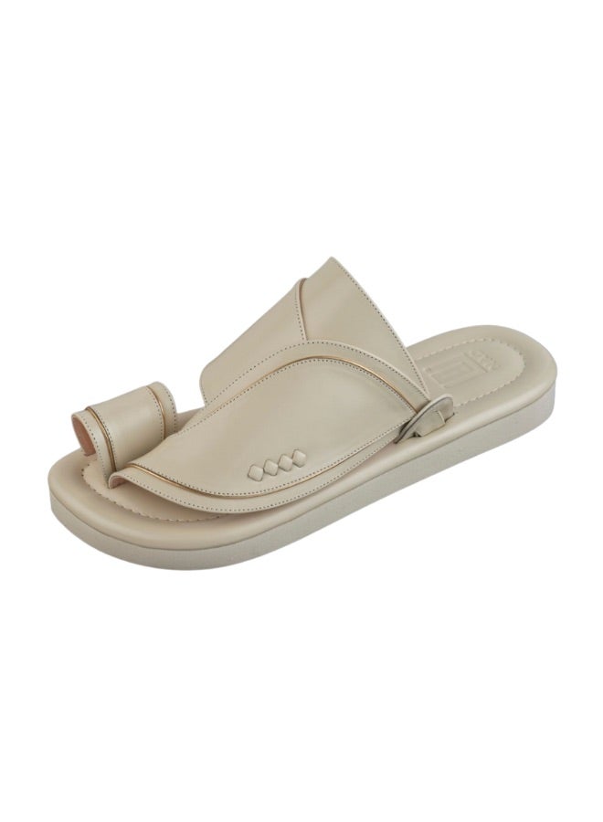 NAD Classic light beige gilded arabic sandals - Image 1
