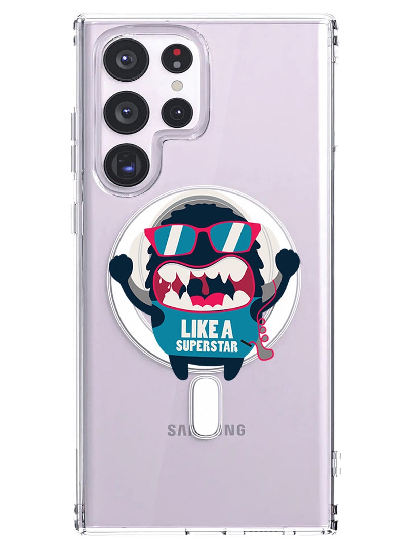 Theodor Magnetic Case for Samsung Galaxy S23 Ultra 6.8-inch Compatible with MagSafe Wireless Charging, Shockproof Phone Bumper Cover Like a superstar copy - Image 1