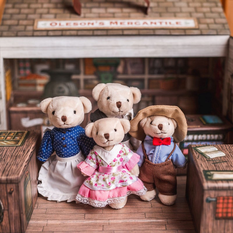 The Queen's Treasures THE QUEENS TREASURES My First Little House on The Prairie Handmade Olesons Bear Family Mercantile Play Set - Image 3