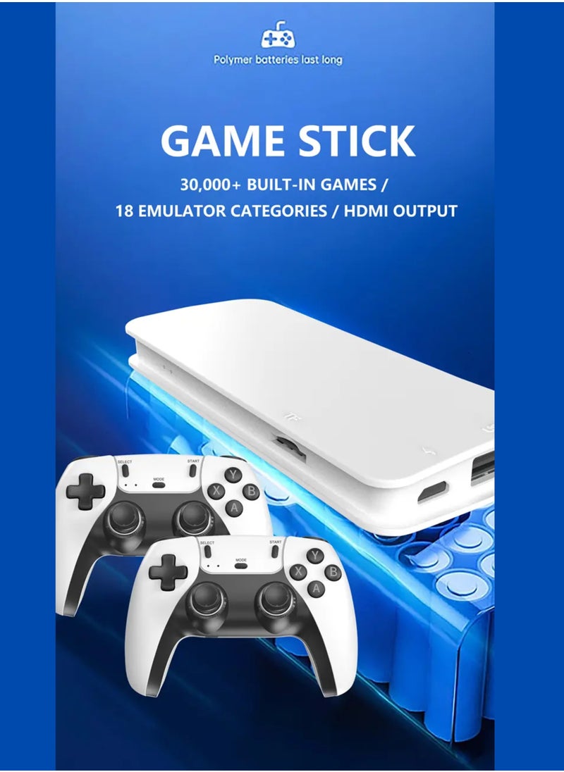 HIPOP - M8 Pro Game Stick 4K HDMI – Retro Video Game Console | 2.4G Wireless Controllers | 20,000+ Games | Supports PS1, FC, GB, GBA & Arcade Classics - Image 1
