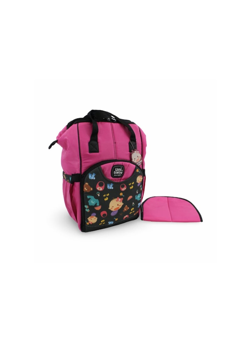 Uni Baby On Board Bag – Fuchsia & Grey - Image 1