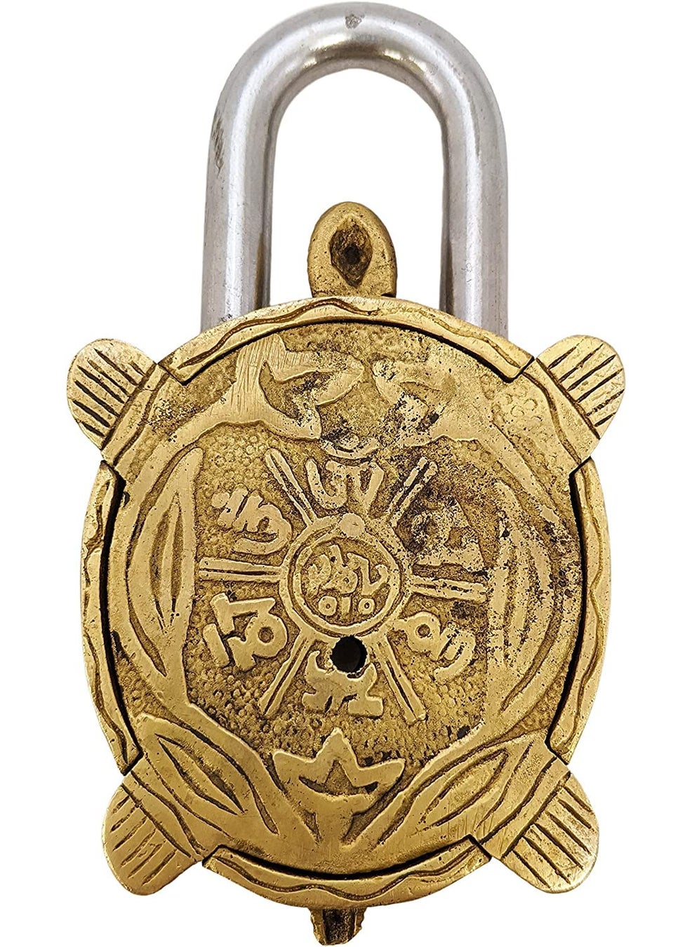 GURU JEE GURU JEE Solid Brass Turtle Padlock with 2 Keys Beautiful Fully Functional Lock Sturdy EyeCatching Detailed Design Gifts Showpiece  - Image 2