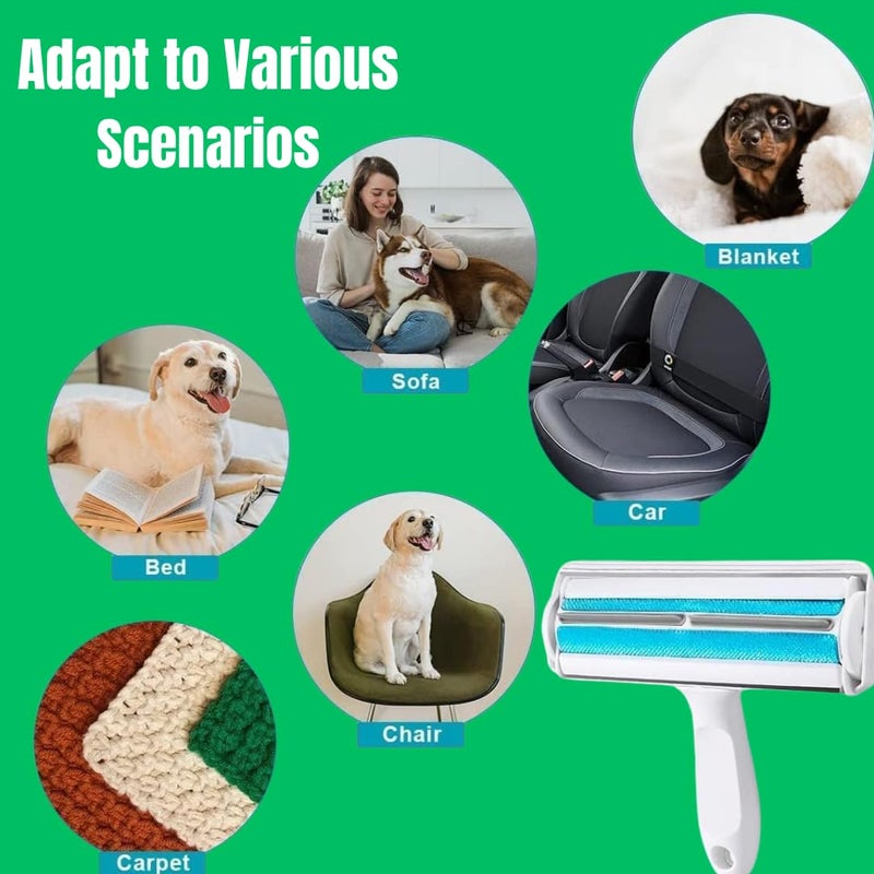 Healing Leaf 's Pet Hair Remover Roller, Reusable Animal Hair Removal Brush for Dogs and Cats, Self Clean Pet Fur from Carpet, Furniture, Rugs, Laundry, Clothes and Bedding, Sofa (Color May Vary) - Image 5