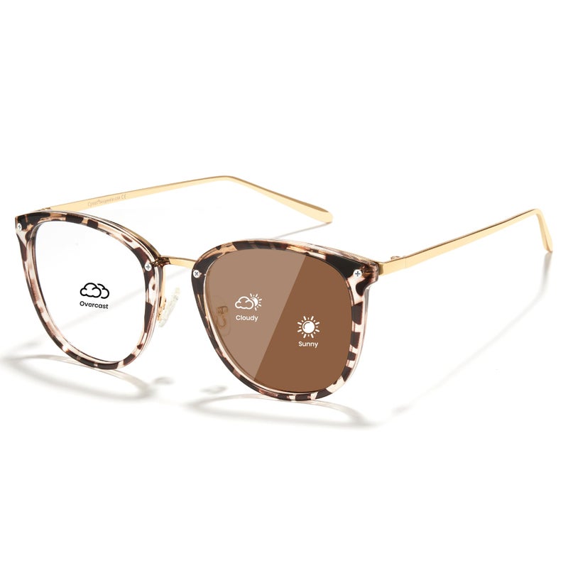 Cyxus Blue Light Glasses Photochromic Lens for Women Fashionable Computer Glasses on Office Reduce Eye Strain Anti Migraine Great for Working Reading - Image 2