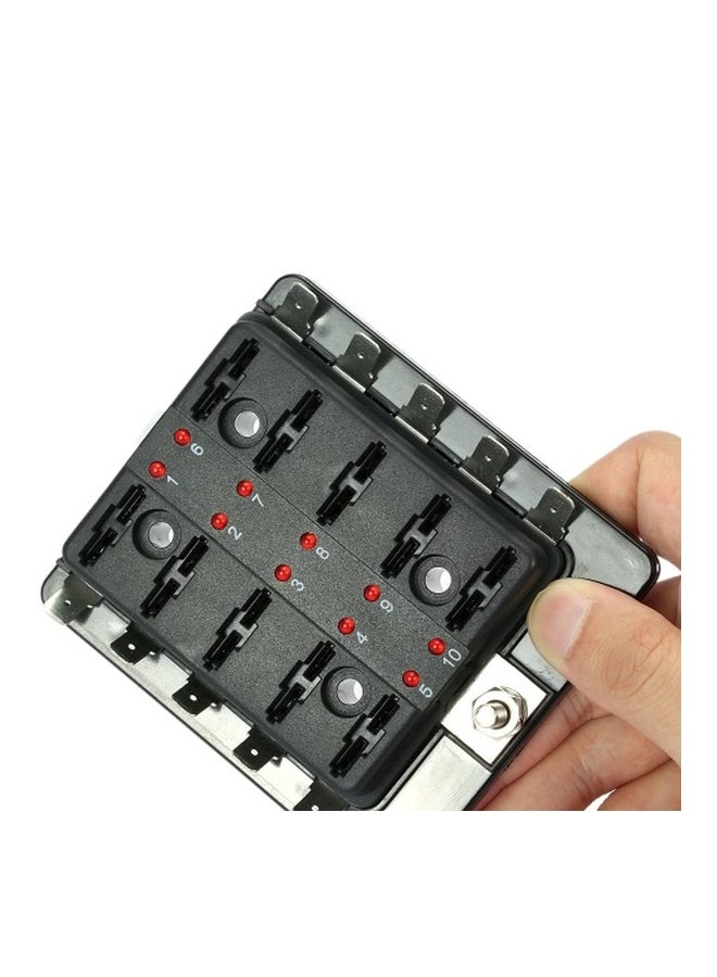 Loquat 10 Way Blade Fuse Box With LED Warning Light - Image 4