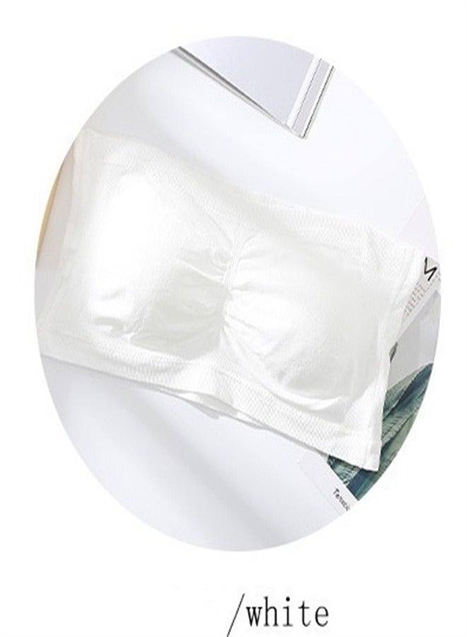 Loquat Seamless One Line Sports Bra White  - Image 2