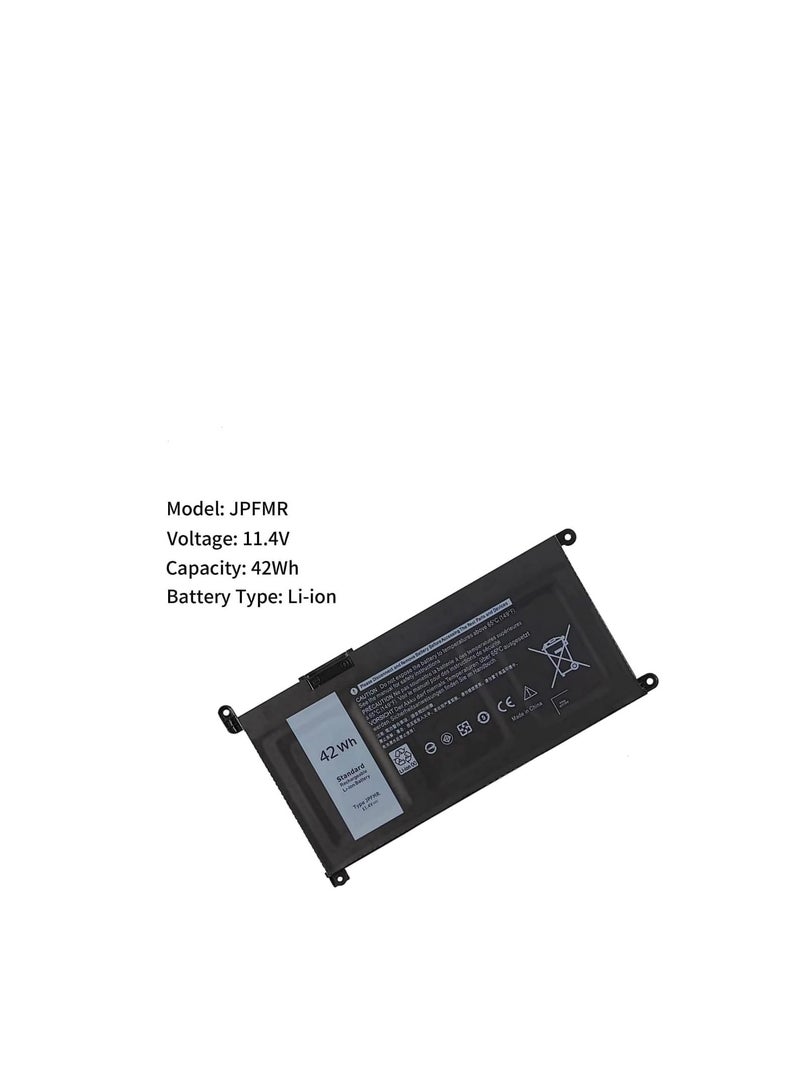 Terabyte بطارية JPFMR 42Wh 3500mAh 3 خلايا 11.4V متوافقة مع لابتوب ديل كروم بوك 5488 5493 5593 3400 3100/3100 2 في 1 سلسلة نوت بوك 0JPFMR 7MT0R 7MTOR 16DPH 7T0D3 07T0D3 P90F - Image 2