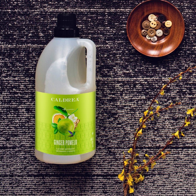 Caldrea Liquid Laundry Detergent, Effective for all Fabrics And all Temperatures, Ginger Pomelo Scent, 64 Oz - Image 4