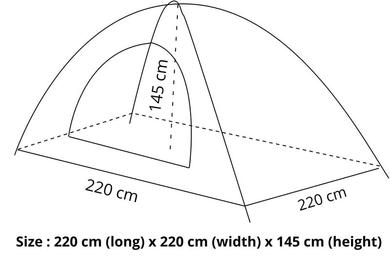 SUNBEET Tent 6 Person Family Camping Waterproof Weather Dome Polyester, Terylene Backpacking Tent with Floor Mat, (Multicolour) (6 Person) - Image 2