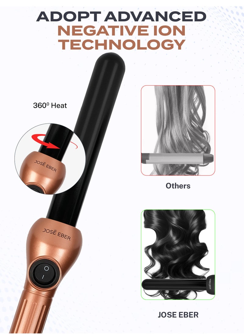 JOSE EBER Jose Eber Hair Curler Rose Gold – Premium Hair Wand for Long-Lasting, Defined Curls 25mm Hair Curler  - Image 4