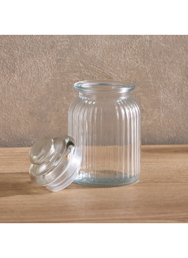 Home Box Essential Ribbed Glass Jar 1000 ml  - Image 2