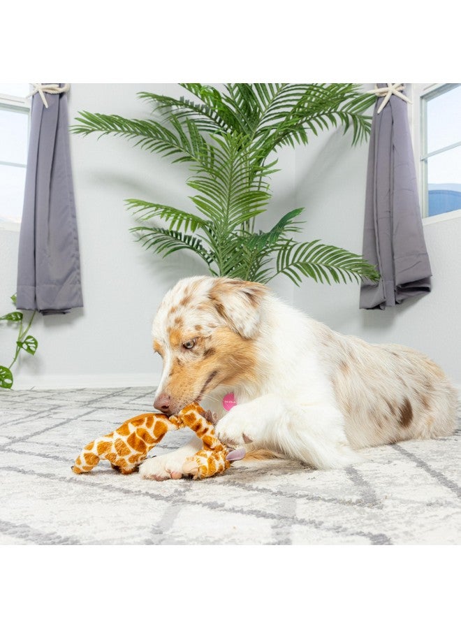 سبوت لعبة سبوت سكينيز للكلاب بدون حشو مزودة بصافرة | لعبة زرافة شد الحبل المحشوة تصدر صريرًا للكلاب الصغيرة والكبيرة | لعبة تفاعلية للكلاب | كبيرة - Image 2