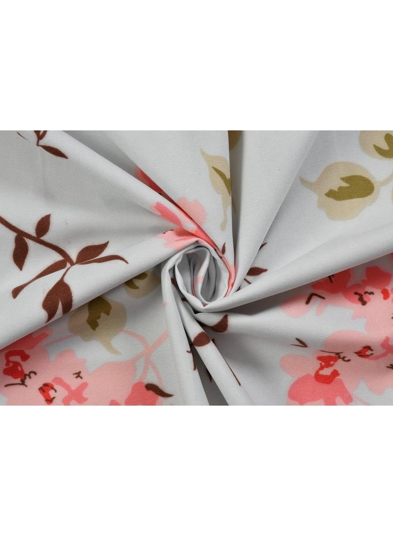 BSB HOME Premium Glace Cotton 180 TC KING Fitted Bedsheet Set  with 2 Pillow Covers 183x198 +25 Cms – Soft Blue-72*78+10 INCH - Image 4