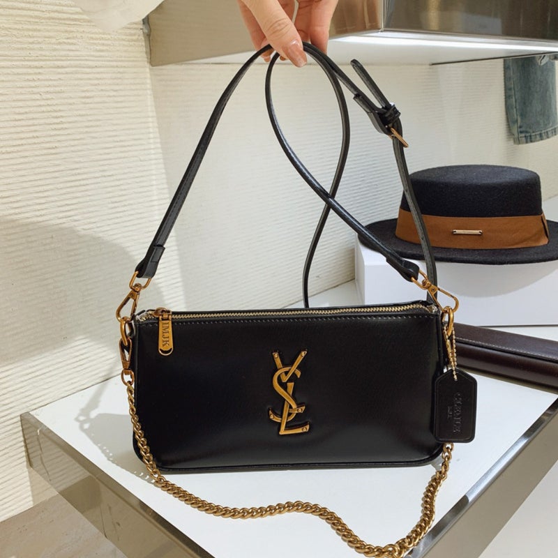 Cross-border high-end bag for women's 2026 new style temperament retro commuting Mahjong bag, all-matching fashionable one-shoulder cross-body bag - Image 1