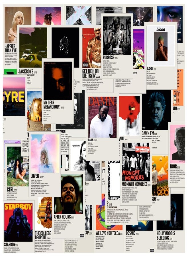 SAW Paper Music Album Posters Wall Poster - Pack Of 54 | 4 x 6 Inches | Aesthetic Artwork | Wall Decor Poster For Living Room, Bedroom, Home And Office - Image 3