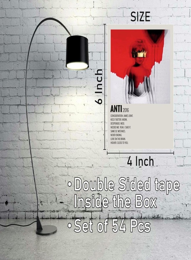 SAW Paper Music Album Posters Wall Poster - Pack Of 54 | 4 x 6 Inches | Aesthetic Artwork | Wall Decor Poster For Living Room, Bedroom, Home And Office - Image 2