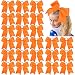 Aileam 24 PCS 8" Large Cheer Bows Orange Girl Hair Bows Cheerleading Softball Team Bow Hair Accessories for cheerleaders football Competition Sports - Image 2