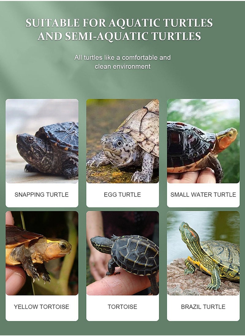 Kidle - Transparent Turtle Tank Aquarium Turtle Habitat Turtle Tank with Lid Prevent Tortoise from Climbing Escaping - Image 1