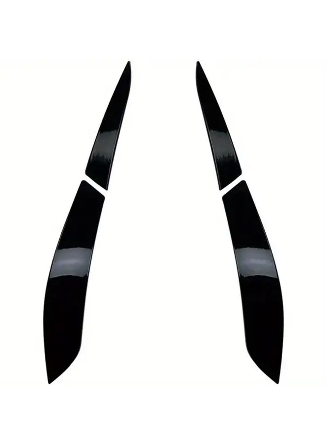 Glossy Black Tail Light Covers Adhesive Trim For Car Rear Eyelid Styling - Image 3