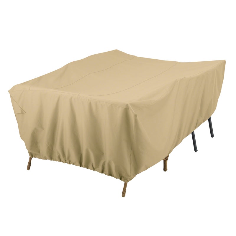 Classic Accessories Terrazzo WaterResistant 80 Inch Conversation SetGeneral Purpose Patio Furniture Cover Patio Furniture Covers