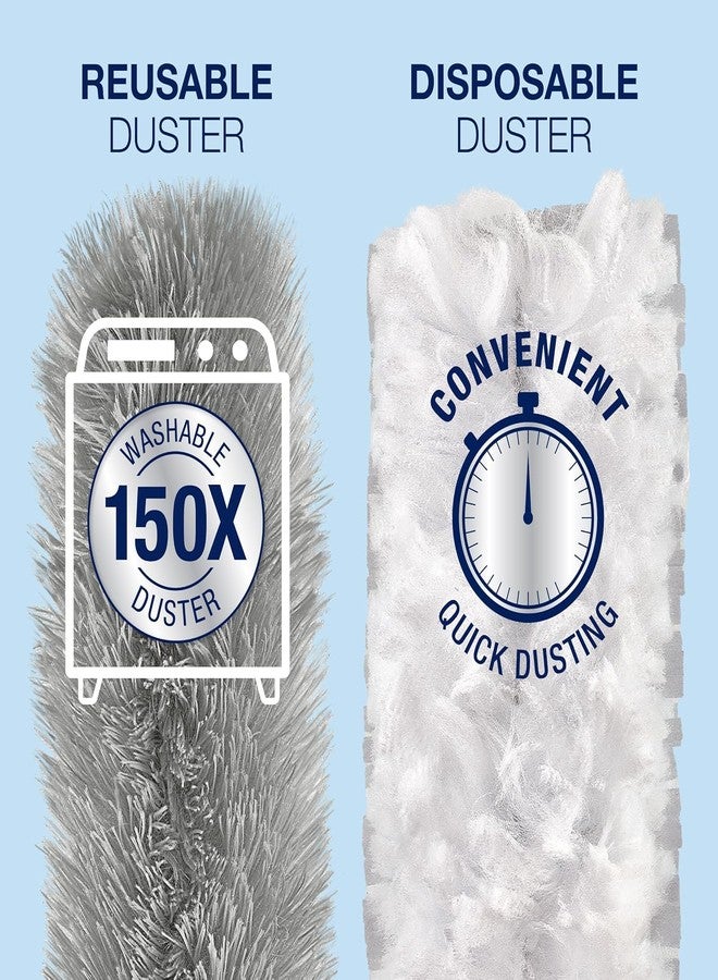 Bona High Performance Dusting System - 1 Extendable Handle, 3 Disposable Dusters, 1 Reusable Duster, & 1 Storage Bag - Extendable Dusting Kit - Image 5