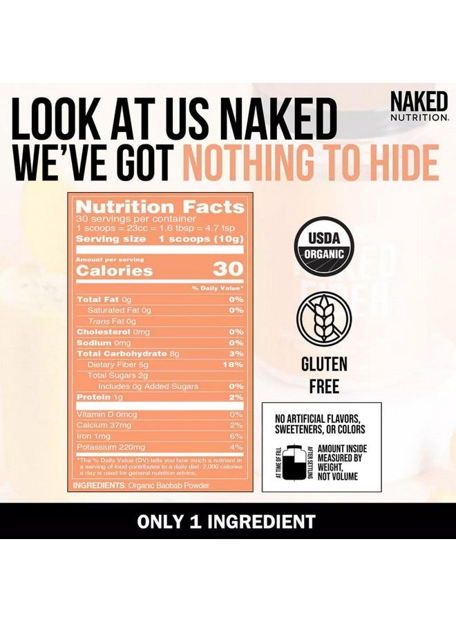 NAKED nutrition Naked Fiber Organic Baobab Powder Fiber Supplement - Image 4