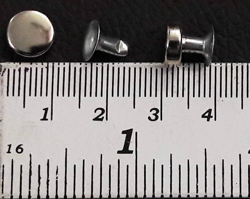 Tia Tia Rivet Button Round Shaped Metal Rivets for DIY Leather Shoes Bag Bracelet Style Rapid Studs Silver 10mm 20Pairs  - Image 3
