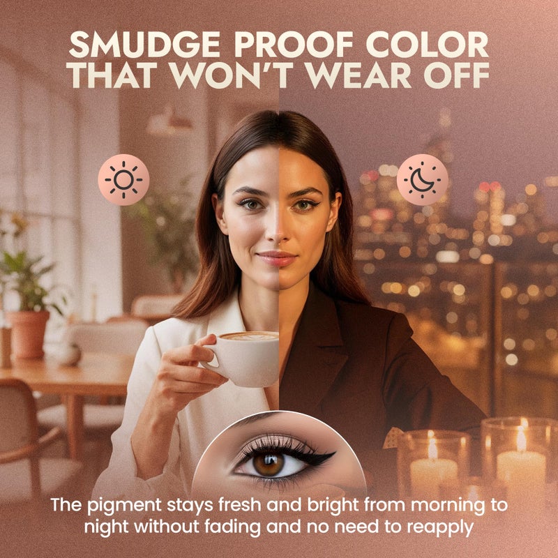 BaeBlu Natural Eyeliner Pencil, Black & Brown (Pack of 2) - Hypoallergenic, Water & Smudge Proof Eyeliner for sharp Lines & Defined Eyes - Lasting & Cruelty-Free with Jojoba, Castor Oil for Sensitive Eyes - Image 4