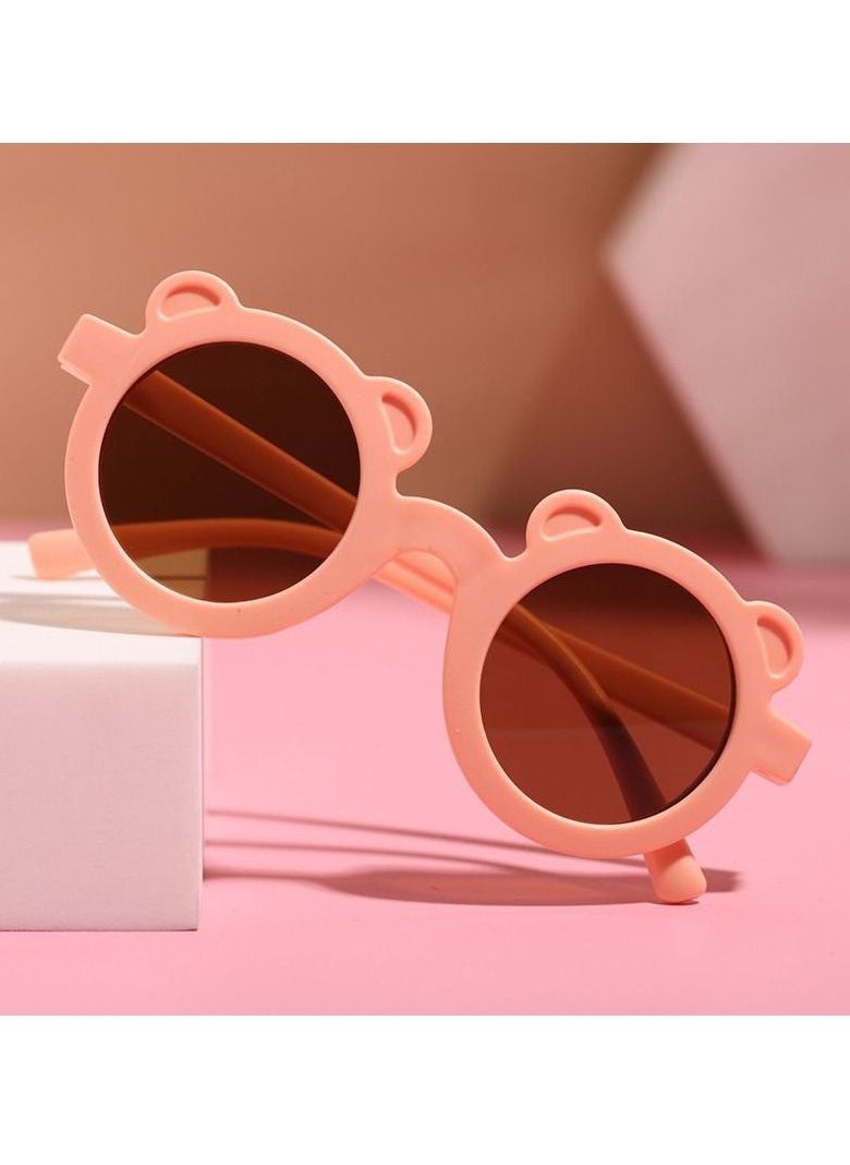 In Air - Two Sets Of Sunglasses For Summer Round Frame Bear Children - Image 1