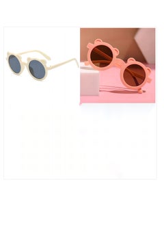 In Air Two Sets Of Sunglasses For Summer Round Frame Bear Children  - Image 2