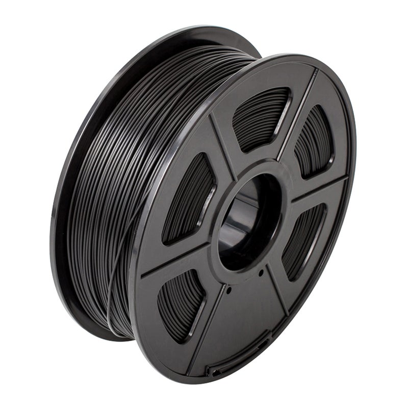 SUNLU PLA+ خيوط طابعة 3D قطر 1.75 دقيقة الأبعاد +/- 0.02 مم باسلة 1 كجم (2.2 رطل)، لون أسود - Image 1