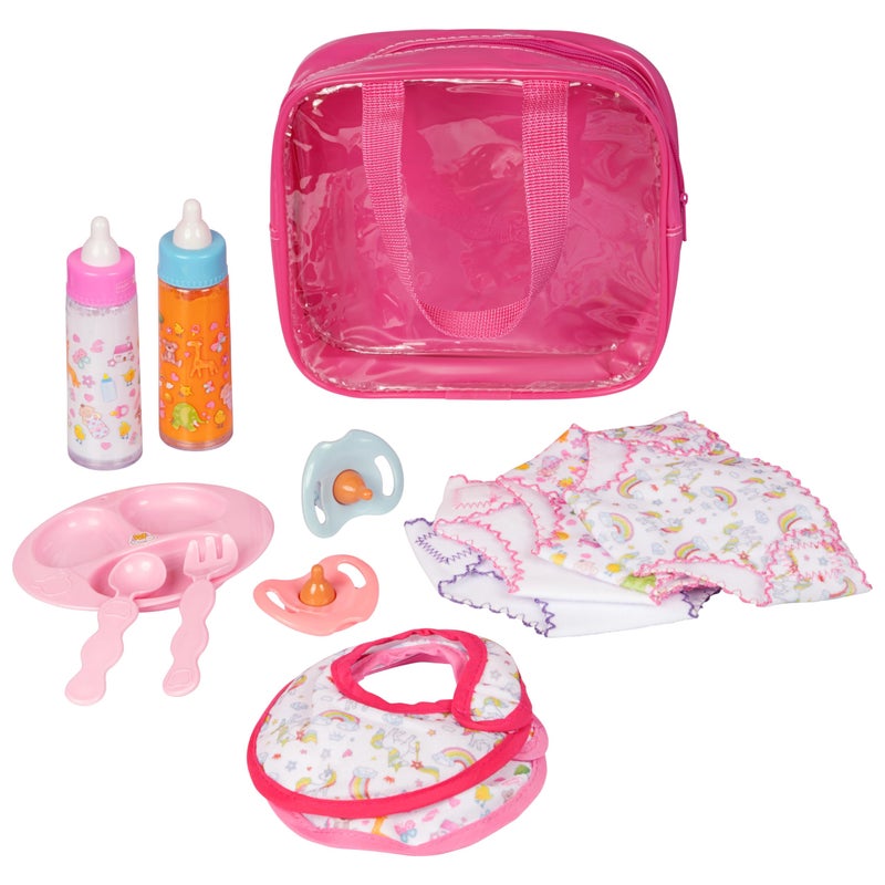 fash n kolor My Sweet Baby Disappearing Doll Feeding Set - Doll Feeding Set | Set Includes 2 Bottles, 4 Pcs Doll Diapers Doll Underwear and 2 Pcs Doll Bibs and 2 Pacifier (13 pc Set) - Image 3