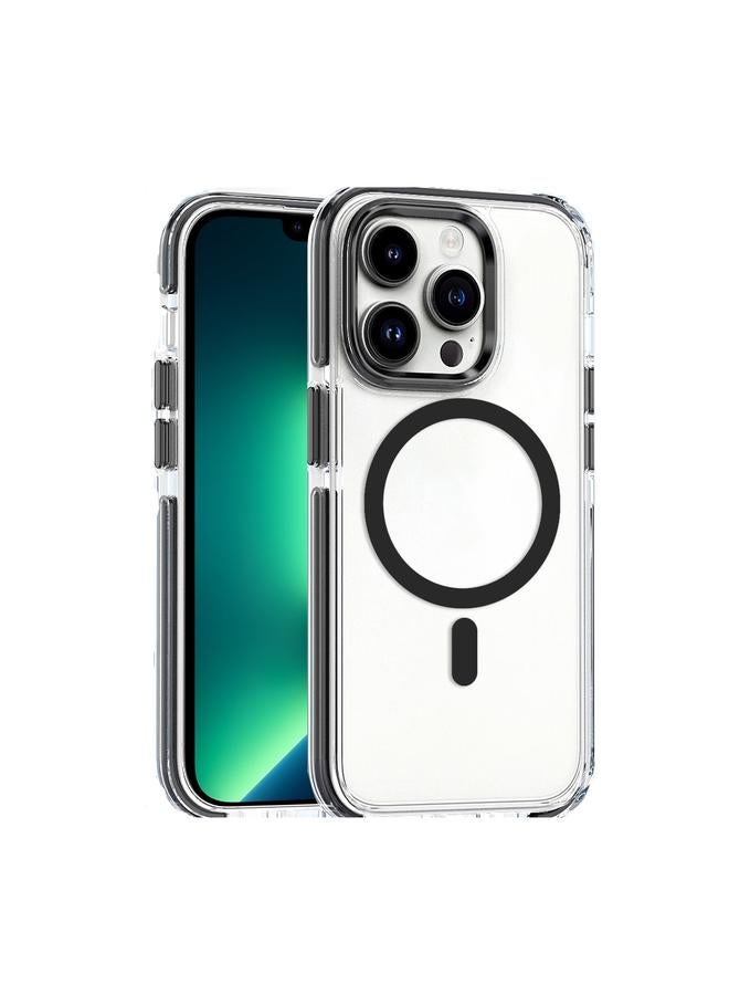 Zaboon Case For iPhone 13 Pro Max Dual-color MagSafe TPU Hybrid Clear PC Shockproof Phone Case - Image 1