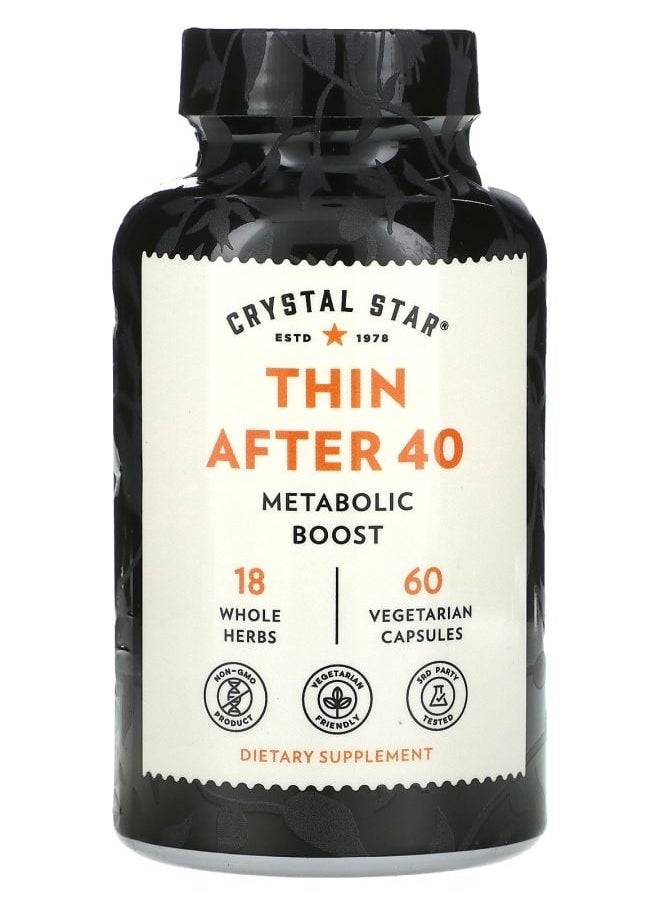 Crystal Star Thin After 40 60 Vegetarian Capsules 