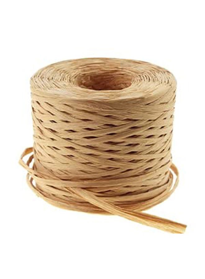 Jolbndcv Raffia Paper Ribbon String 4 Roll 1/4" by 656.16 Feet Craft Packing Paper Twine for Festival Gifts Christmas DIY Decoration Each Roll 164 Feet - Image 3