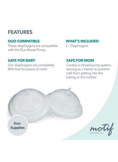 Motif Duo Diaphragms Replacement Parts For Breast Pump Protective Barrier - pzsku/Z6FB6D91EEBE85DBF10DEZ/45/_/1688971380/bde23a6c-69b0-45ea-b896-a3fa82e0f618