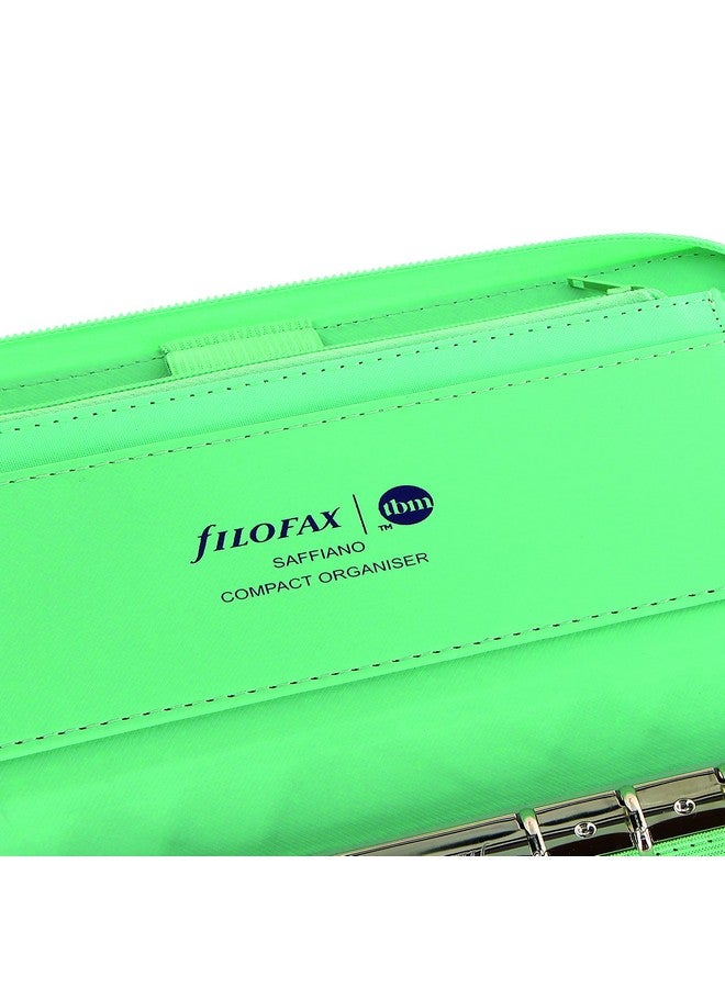 FILOFAX Saffiano Personal Compact Zip Organizer - The Budget Mom Limited Edition, Leather-Look, Six Rings (Cmt028776), Blue  - Image 4