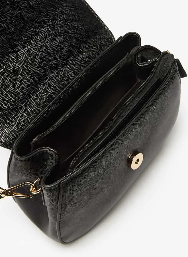 Flora Bella By Shoexpress Women Solid Satchel Bag with Detachable Strap and Top Handle